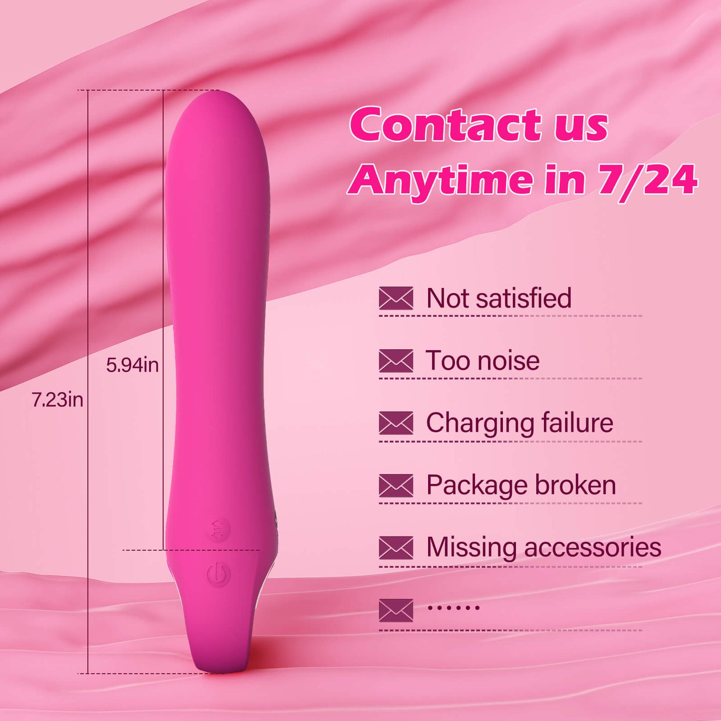 2025 Upgraded 2 in 1 Vibration and Thrusting G Spot Vibrator After-Sales Service