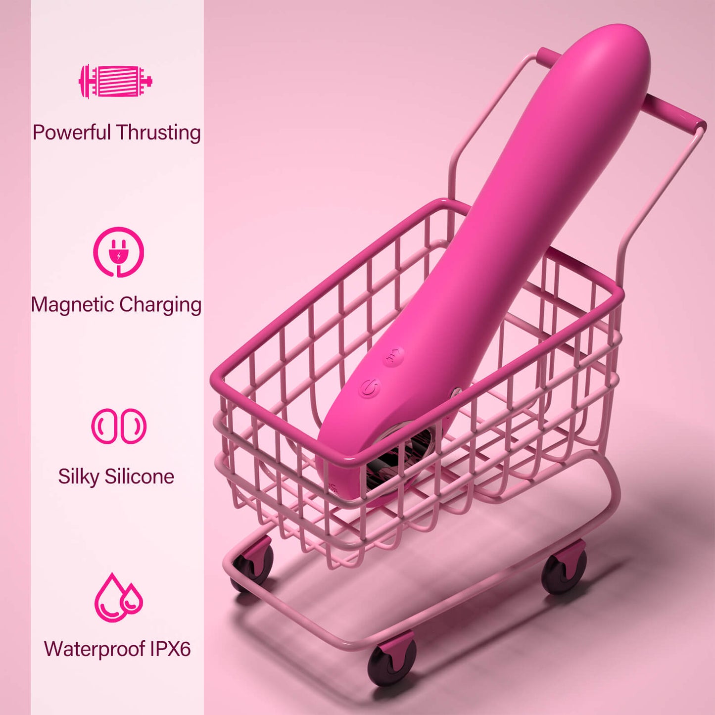 2025 Upgraded 2 in 1 Vibration and Thrusting G Spot Vibrator Features