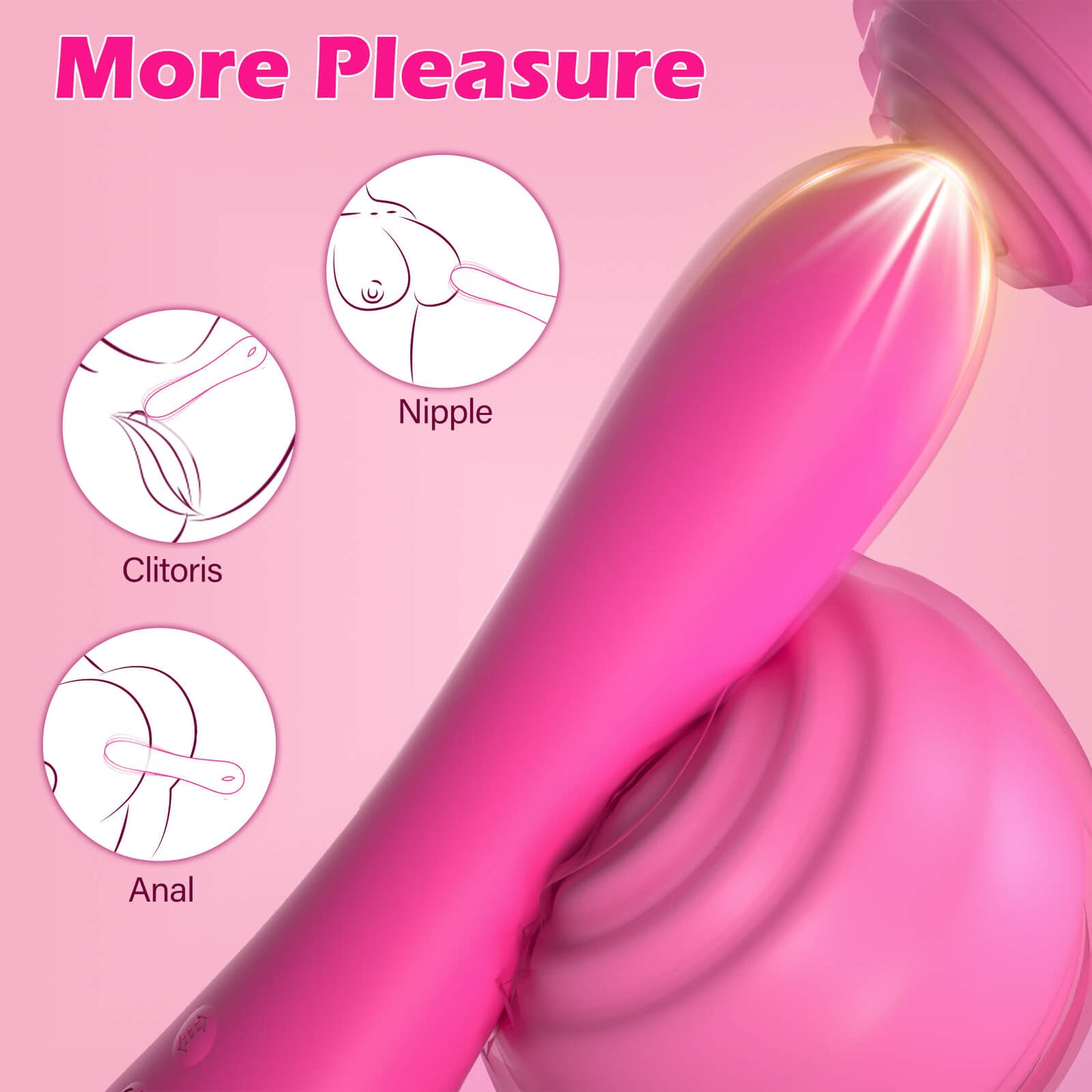 2025 Upgraded 2 in 1 Vibration and Thrusting G Spot Vibrator More Pleasure