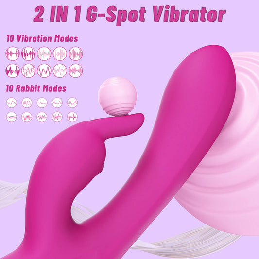 SeYouYou G Spot Rabbit Vibrator With 10 Rabbit Vibration modes & 10 Dildo Vibration modes