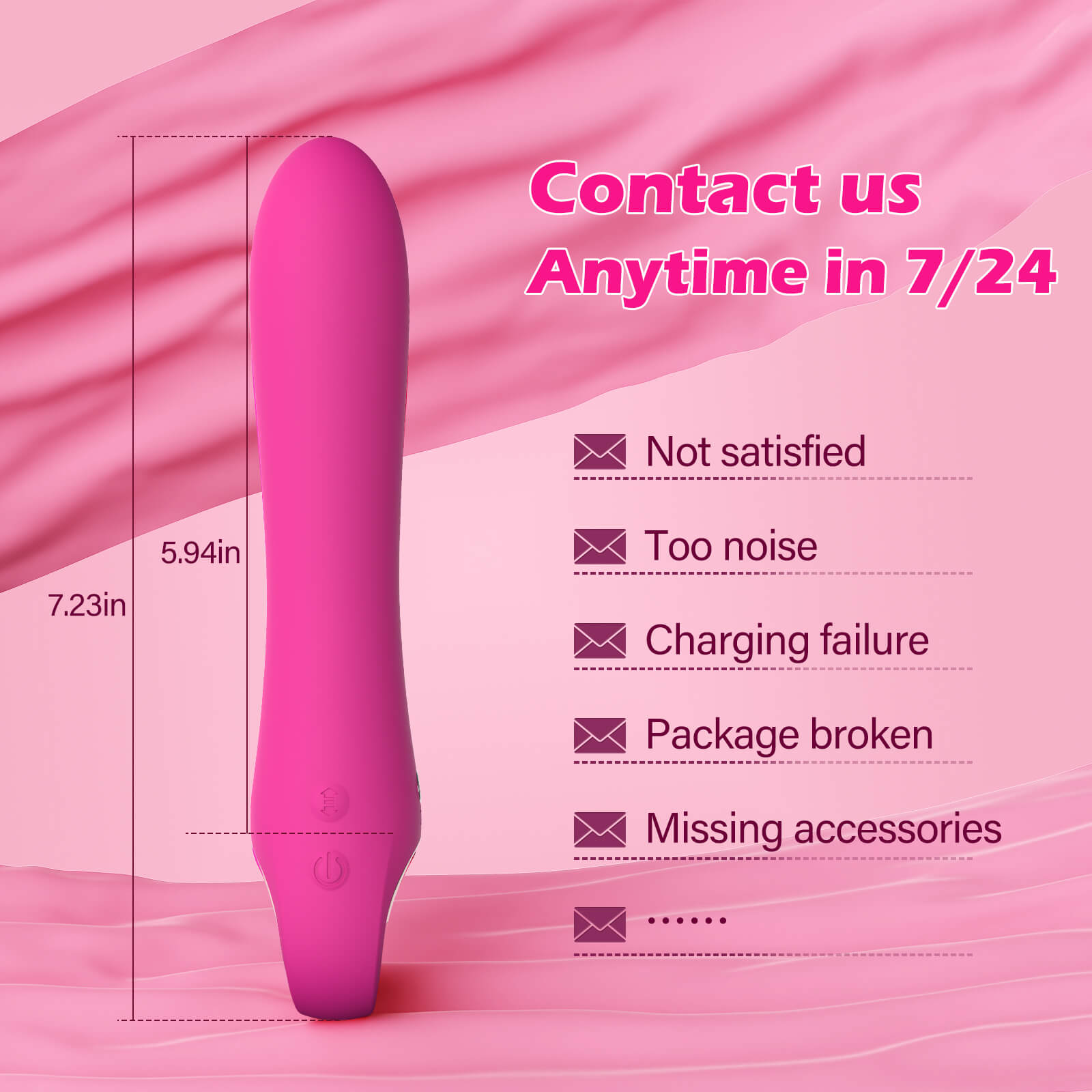 2025 Upgraded 2 in 1 Vibration and Thrusting G Spot Vibrator After-Sales Service