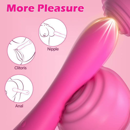 2025 Upgraded 2 in 1 Vibration and Thrusting G Spot Vibrator More Pleasure