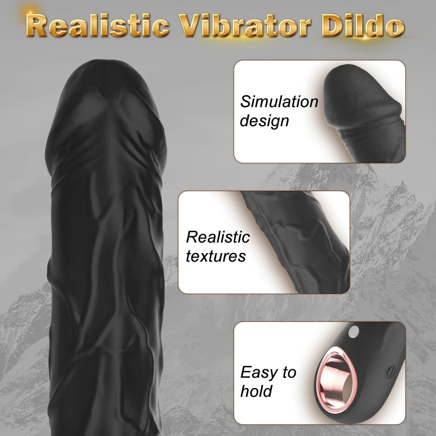 BGGOOD Realistic Vibrator Dildo