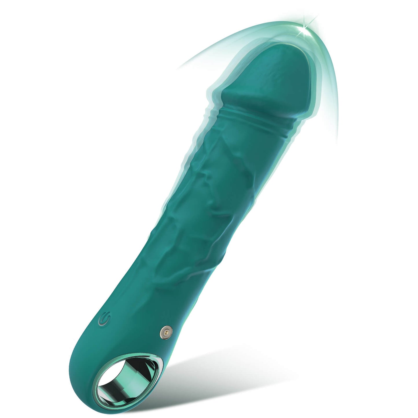 G Spot Dildo Realistic Silicone Vibrator Sex Toy（Green）