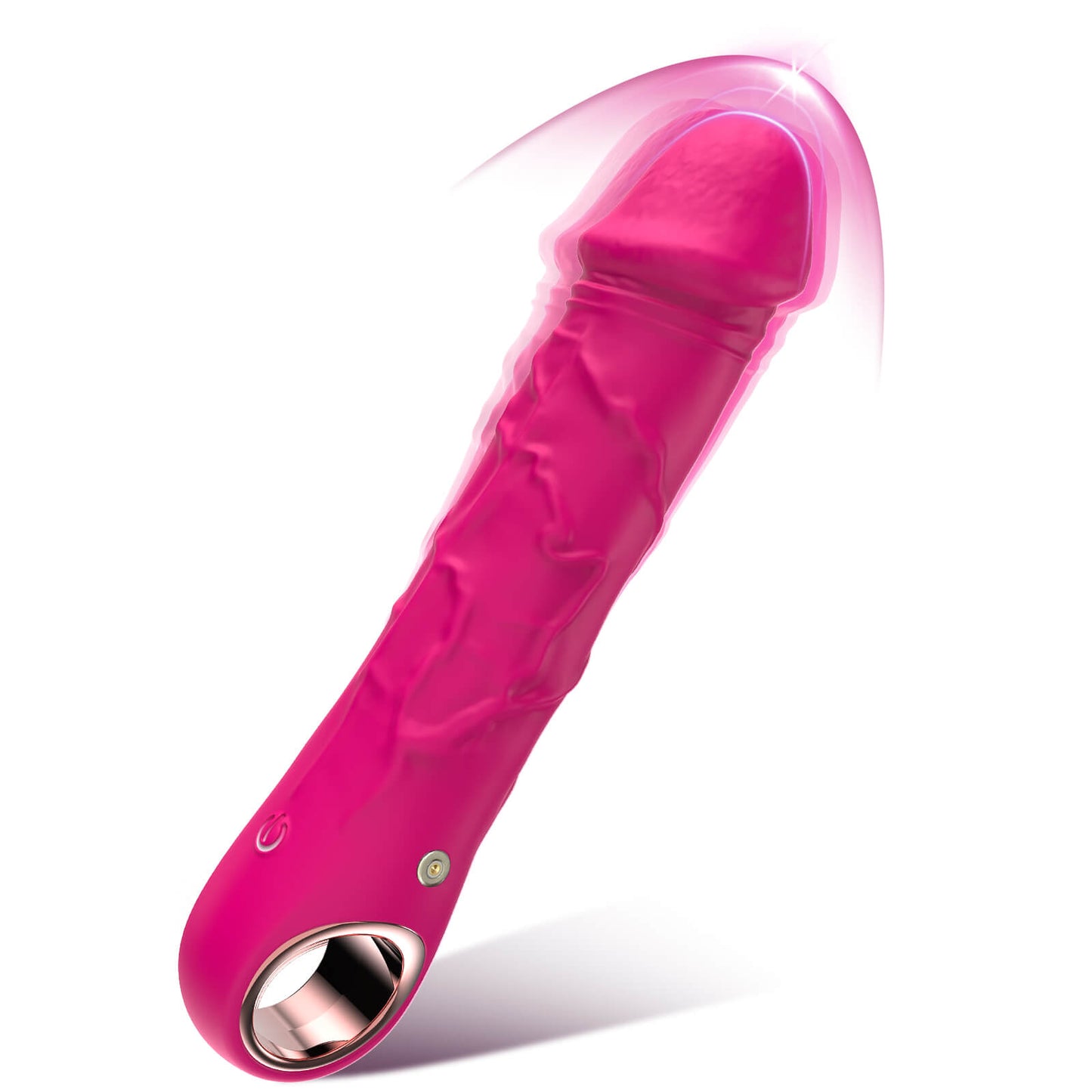 G Spot Dildo Realistic Silicone Vibrator Sex Toy（Pink）