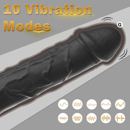 G Spot Dildo Realistic Silicone Vibrator Sex Toy With 10 Vibration Modes  