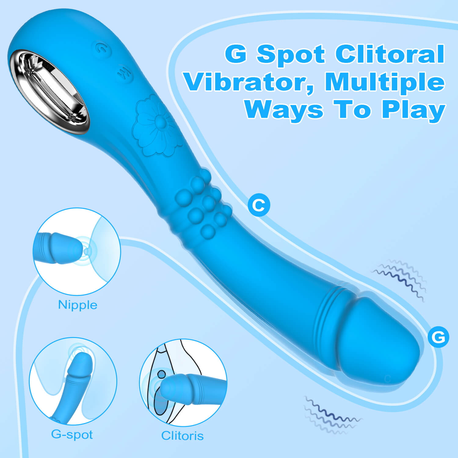 IRKEAC G-spot Dildo Clitoral Vibrator Has Multiple Ways To Play With It