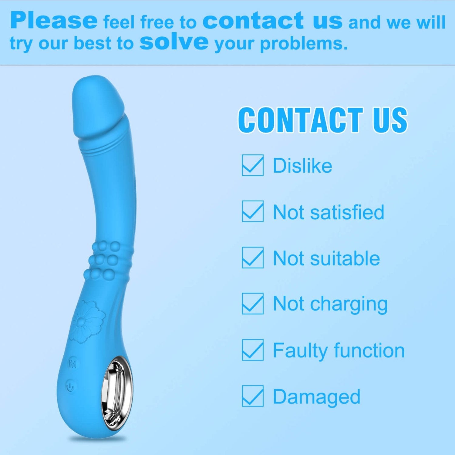 IRKEAC G Spot Dildo Clitoral Vibrator After-Sales Service