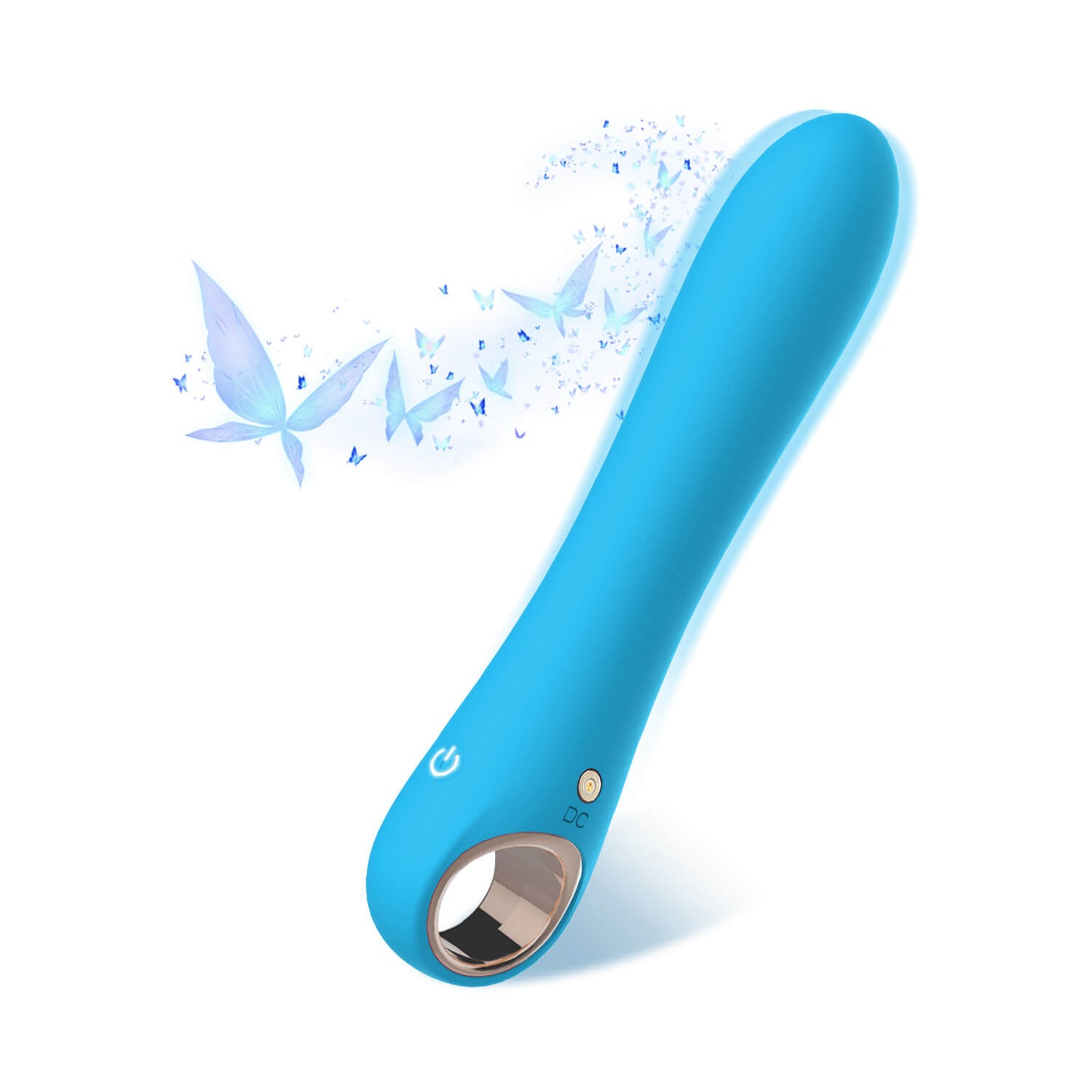 Rechargeable G Spot Vibrator Sex Toy For Beginners (Blue)