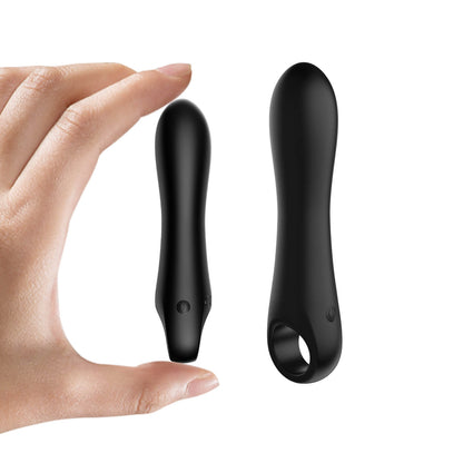 Rechargeable Mini Magic Bullet Vibrator Waterproof Sex Toy (Black)