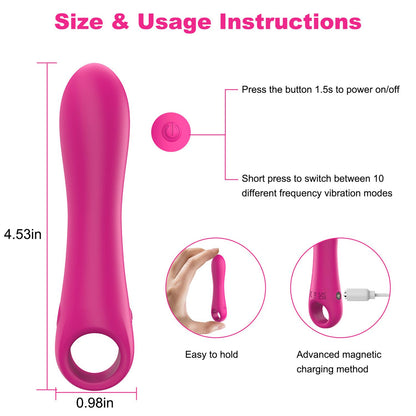 Rechargeable Mini Magic Bullet Vibrator Waterproof Sex Toy Size And Usage Instructions