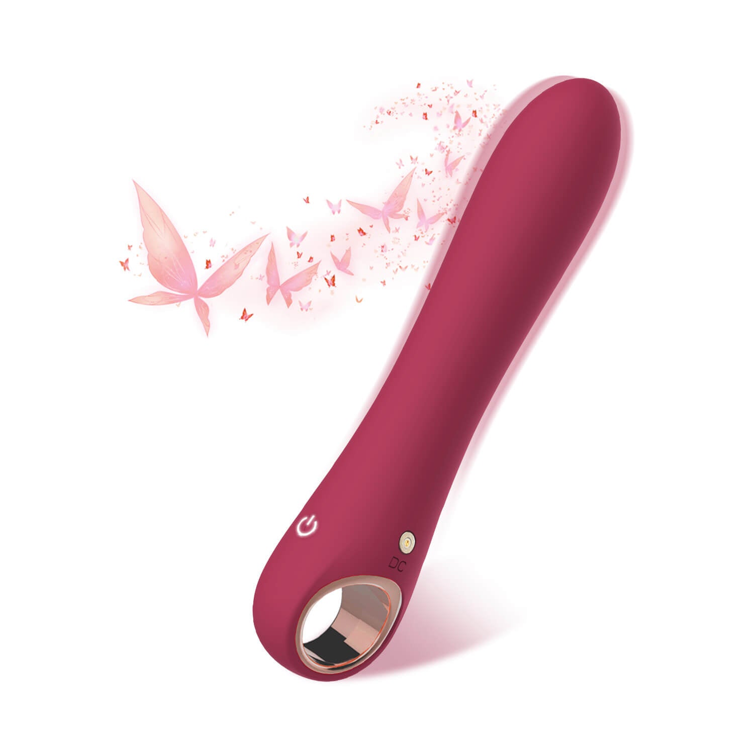 Tuitionua G Spot Vibrator Dildo（Red）